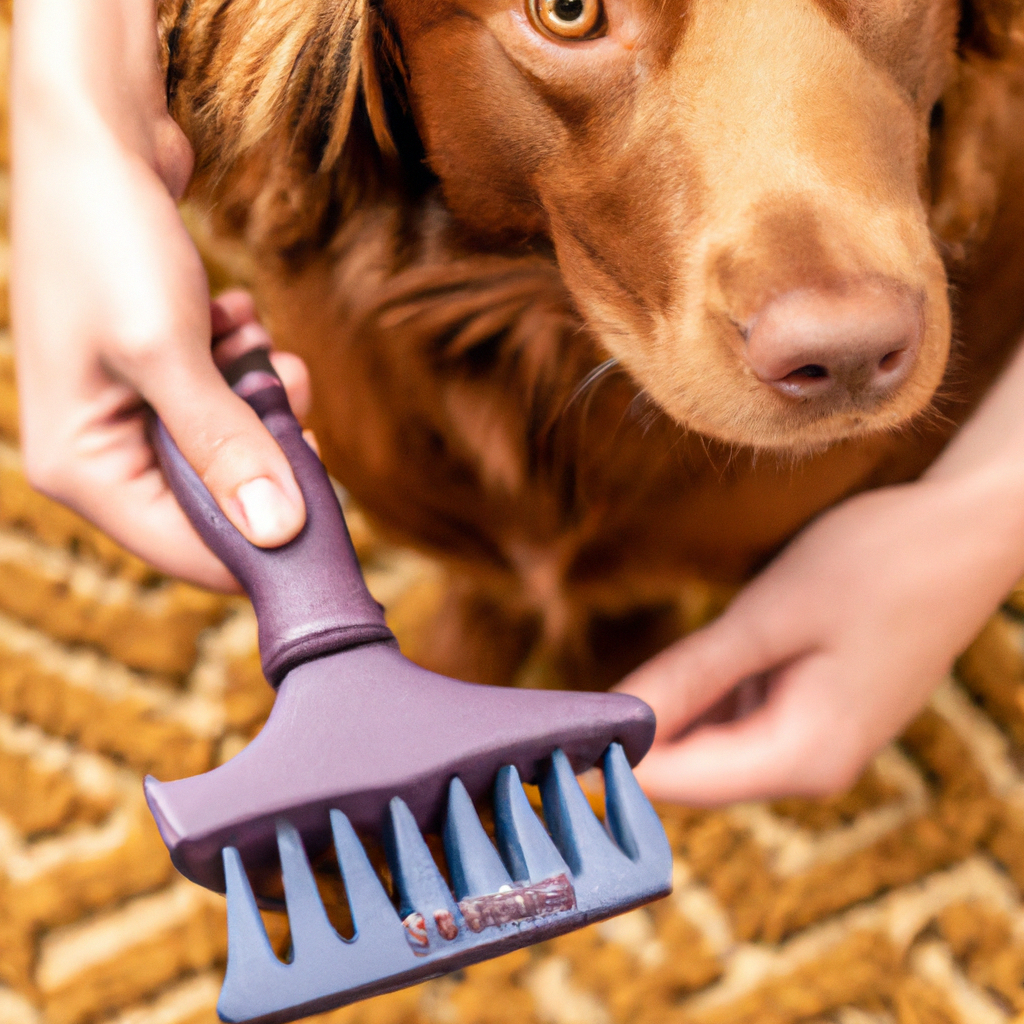 Training Your Dog to Stay Calm during Brushing or Combing with a Rake Brush